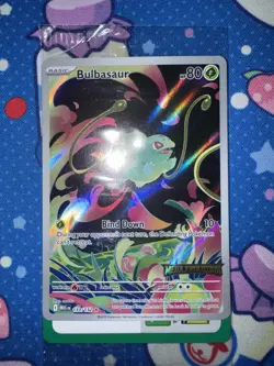 Bulbasaur Mega Evolutions Box Topper Pokemon Card - Image 1