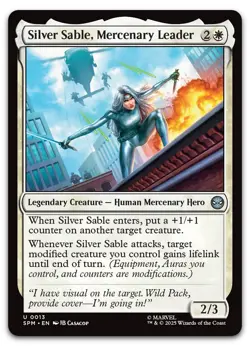 Silver Sable, Mercenary Leader #13 (NM) Spider-Man SPM Magic MTG - Image 1