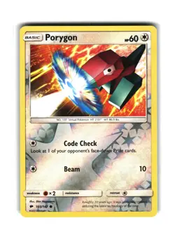 Porygon 103/147 Pokemon Card Burning Shadows - Image 1