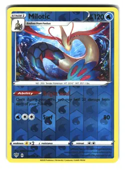 Milotic 039/189 Reverse Holo Darkness Ablaze Pokemon Card NM - Image 1