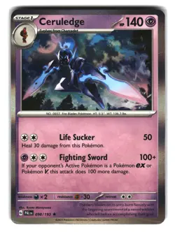 Ceruledge Holo Rare 098/193 Paldea Evolved Pokemon Card - Image 1