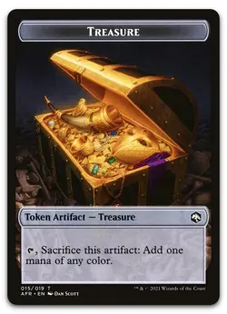 Treasure Token #15 (NM) Forgotten Realms AFR Magic MTG - Image 1