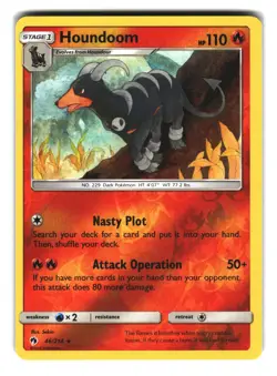 Houndoom 46/214 Reverse Holo Pokemon Card NM - Image 1
