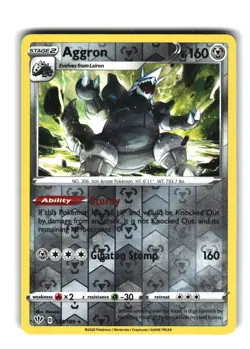 Aggron 123/189 Pokemon Card Darkness Ablaze - Image 1