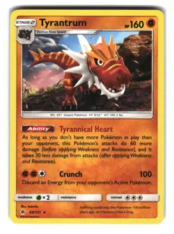 Tyrantrum 69/131 Forbidden Light Pokemon Card - Image 1