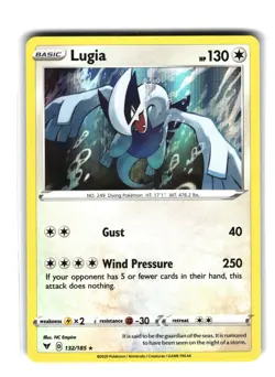 Lugia 132/185 Rare Vivid Voltage Pokemon Card - Image 1