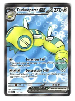 Dudunsparce ex 178/159 Ultra Rare Journey Together Pokemon Card - Image 1