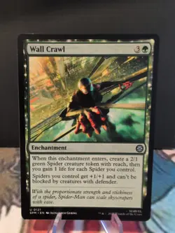 Wall Crawl - FOIL - U Marvel's Spider-Man 121 - MTG - Image 1