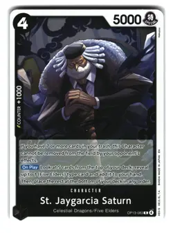 St Jaygarcia Saturn OP13-083 Rare One Piece Card Game - Image 1