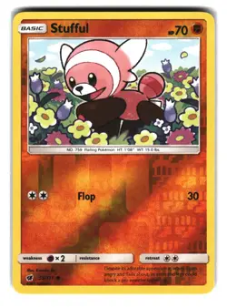 Stufful 55/111 Crimson Invasion Pokemon Card Reverse Holo - Image 1