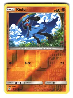Riolu 115/236 Reverse Holo Unified Minds Pokemon Card - Image 1