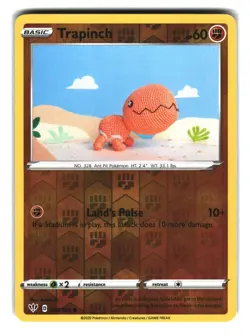 Trapinch 089/189 Reverse Holo Darkness Ablaze Pokemon Card - Image 1