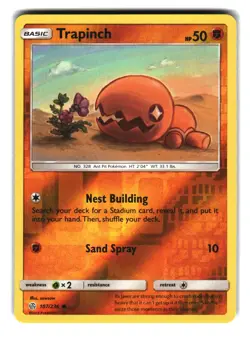 Trapinch 107/236 Cosmic Eclipse Pokemon Card Reverse Holo - Image 1