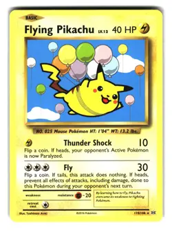 Flying Pikachu 110/108 Secret Rare XY Evolutions Pokemon Card - Image 1
