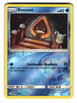 Snorunt 47/236 Reverse Holo Cosmic Eclipse Pokemon Card - Image 1