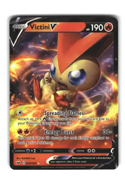 Victini V 025/202 Sword & Shield Ultra Rare Pokemon Card - Image 1