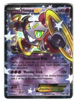 Hoopa EX XY85 Black Star Promo Holo Full Art Pokemon Card MP DMG - Image 1