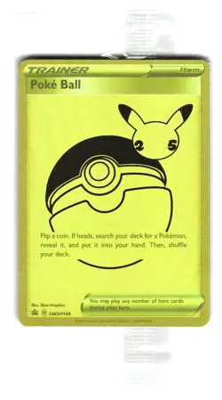 Poke Ball SWSH146 Gold Secret Rare Sword & Shield Promo Pokemon Card Sealed - Image 1