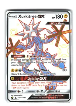 Xurkitree GX SV58/SV94 Shiny Holo Hidden Fates Pokemon Card - Image 1