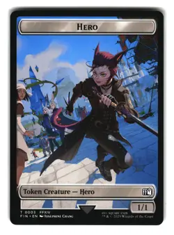 Knight/Hero Token T0010/0003 Final Fantasy MTG Universes Beyond Token Card - Image 2