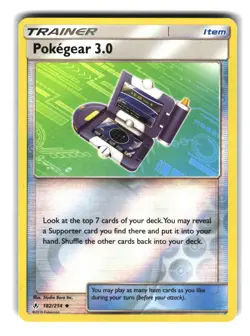 Pokegear 3.0 182/214 Uncommon Unbroken Bonds Trainer Pokemon Card Holo - Image 1
