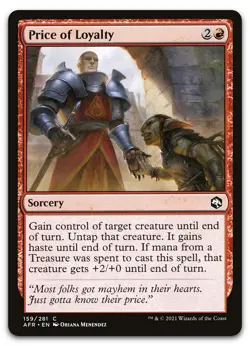 Price of Loyalty #159 (NM) Forgotten Realms AFR Magic MTG - Image 1