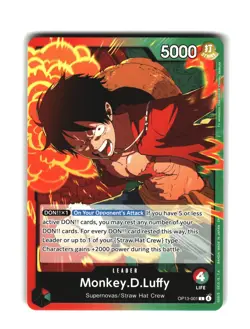 OP13-001 Monkey D Luffy L Leader Straw Hat Crew OP13 One Piece Card - Image 1