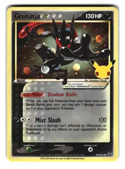 Greninja Gold Star SWSH144 Black Star Promo Pokemon Card - Image 1