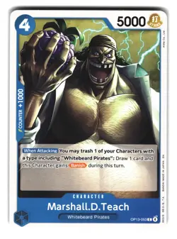OP13-053 Marshall.D.Teach C Whitebeard Pirates One Piece Card Game - Image 1