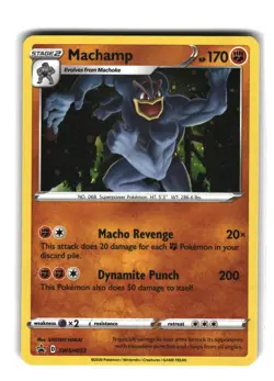 Machamp SWSH053 Rare Sword & Shield Black Star Promo Pokemon Card Holo - Image 1