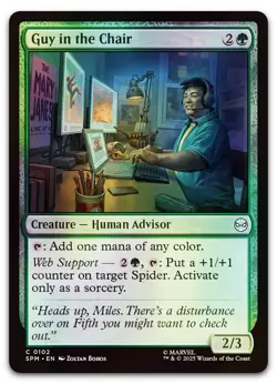 Guy in the Chair #102 (Foil) (NM) Spider-Man SPM Magic MTG - Image 1