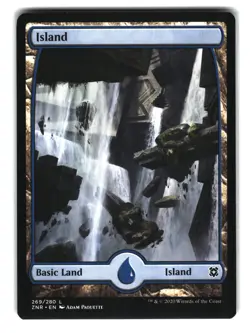 Island 269/280 Full Art Basic Land MTG Zendikar Rising ZNR NM - Image 1