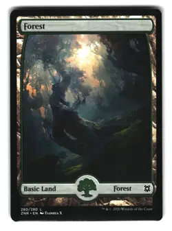 Forest 280/280 Full Art Basic Land MTG Zendikar Rising ZNR NM - Image 1