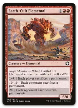 Earth-Cult Elemental #141 (NM) Forgotten Realms AFR Magic MTG - Image 1