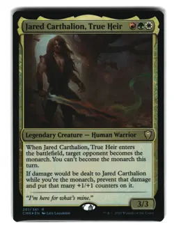 Jared Carthalion, True Heir R Commander Legends 281 NM Foil - Image 1