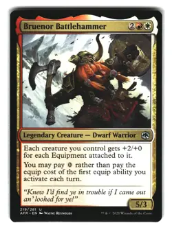Bruenor Battlehammer U The List Reprints 219/281 NM - Image 1