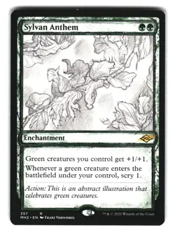 Sylvan Anthem (Showcase) R Modern Horizons 2 357 NM - Image 1