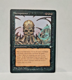 Magic the Gathering: NECROPOTENCE Ice Age Deck Rare MTG #42 LP-MP 1995 Card - Image 1