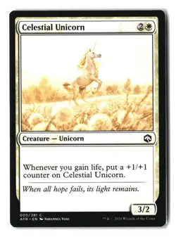 Celestial Unicorn Adventures in the Forgotten Realms Regular MTG - Image 1
