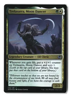 Trelasarra, Moon Dancer #236 (Foil) (NM) Forgotten Realms AFR Magic MTG - Image 1