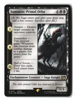 Summon: Primal Odin Final Fantasy Regular MTG - Image 1