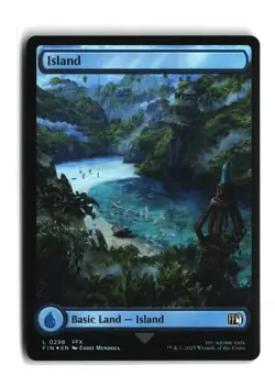 Basic Land - Island 0298 Foil Magic the Gathering NM Final Fantasy - Image 1
