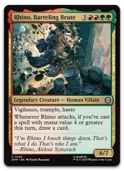Rhino, Barreling Brute #140 (NM) Spider-Man SPM Magic MTG - Image 1