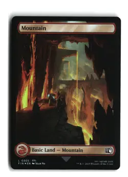 Mountain Basic Land 0305 Foil Magic the Gathering NM - Image 1
