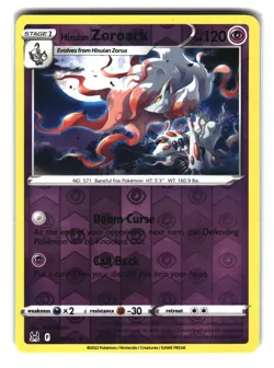 Hisuian Zoroark 076/196 Holo Lost Origin Pokemon Card - Image 1
