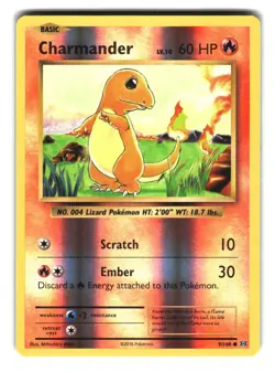 Charmander 009/108 Reverse Holo XY Evolutions Pokemon Card - Image 1