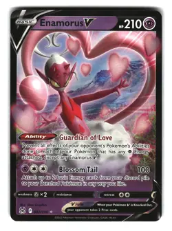 Enamorus V 082/196 Holo Lost Origin Pokemon Card - Image 1
