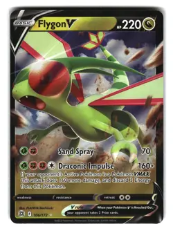 Flygon V 106/172 Holo Brilliant Stars Pokemon Card - Image 1