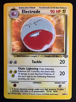 Pokemon Electrode 02/64 Jungle Holo Rare Unlimited EN 90 HP Arita 1999 WOTC / MP - Image 2