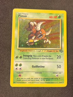 1999 POKEMON JUNGLE 9/64 PINSIR HOLO RARE - HP - Image 1